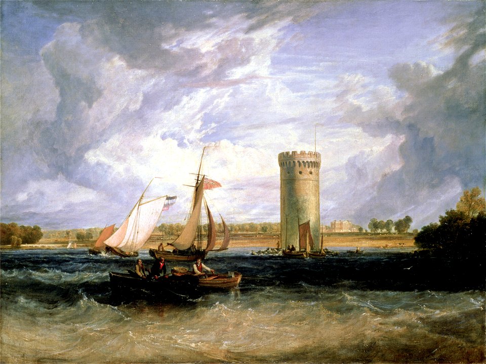 Turner - Tabley, Cheshire, the Seat of Sir J. F. Leicester, Bt Windy Day, 1808, 201.2