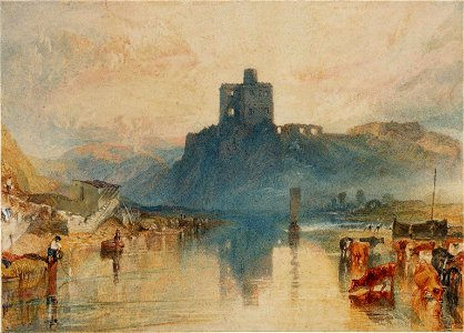 Norham Castle, on the River Tweed by J.M.W. Turner, 1822-3. Free illustration for personal and commercial use.
