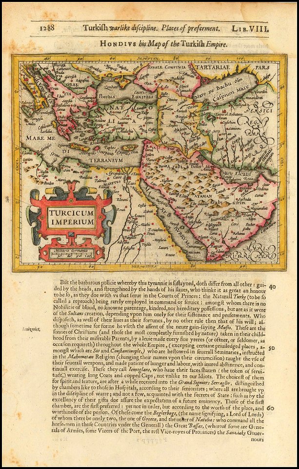 Turcicum Imperium (1625-26 edition of Purchas' His Pilgrims)