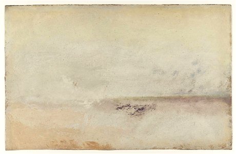 Turner - Coast Scene with Breaking Waves, c.1840–5, D36684