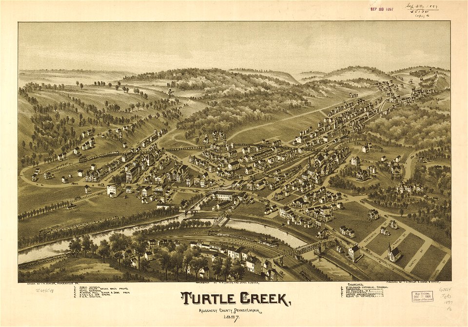 Turtle Creek, Allegheny County, Pennsylvania 1897. LOC 75696548