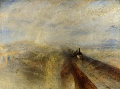 Turner - Rain, Steam and Speed - National Gallery file. Free illustration for personal and commercial use.