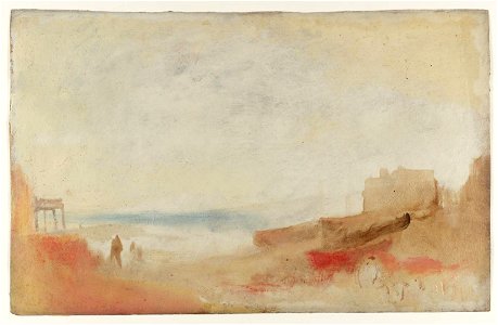 Turner - Coast Scene with Buildings, c.1840–5, D36678