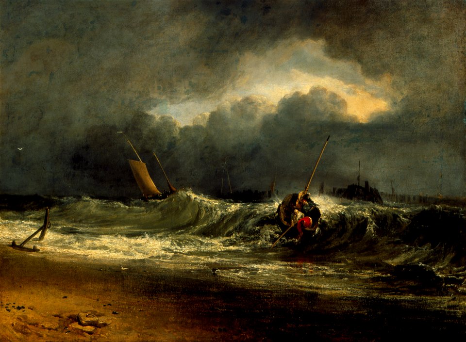 Turner - Fishermen Upon a Lee-Shore in Squally Weather, 1802
