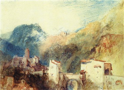 Turner A castle in the Val d'Aosta, Italy