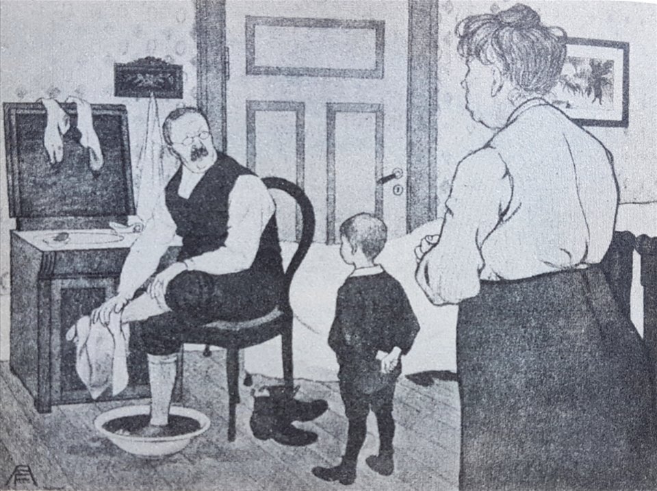 Tvätt av fötter x Anders Forsberg 1905