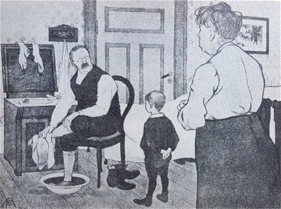 Tvätt av fötter x Anders Forsberg 1905
