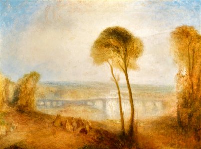Turner - Landscape with Walton Bridges, l19033