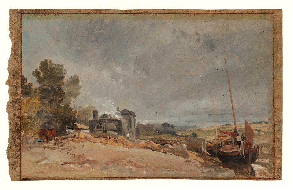 Turner - On the Plym Estuary near Crabtree, 1813, D09216