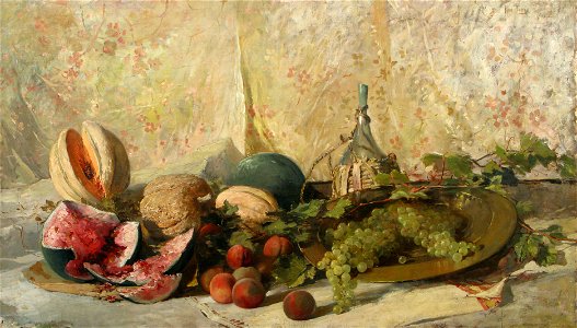 Fruit and Wine Bottle by Ross Sterling Turner