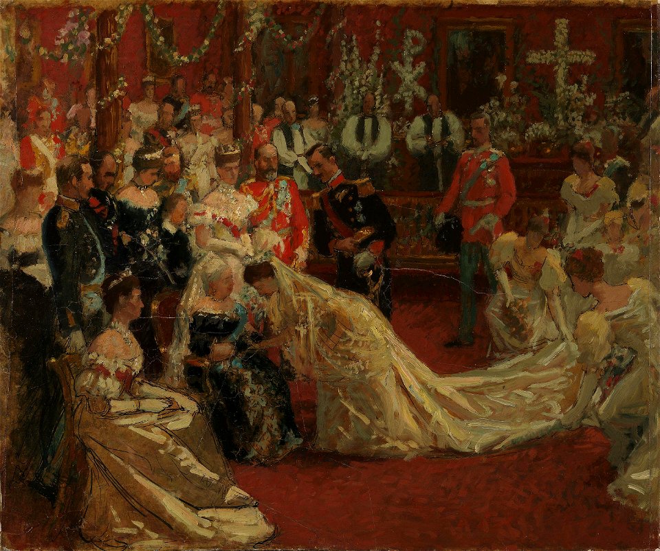 Laurits Tuxen - Prins Carls og prinsesse Mauds vielse - NG.M.01642 - National Museum of Art, Architecture and Design