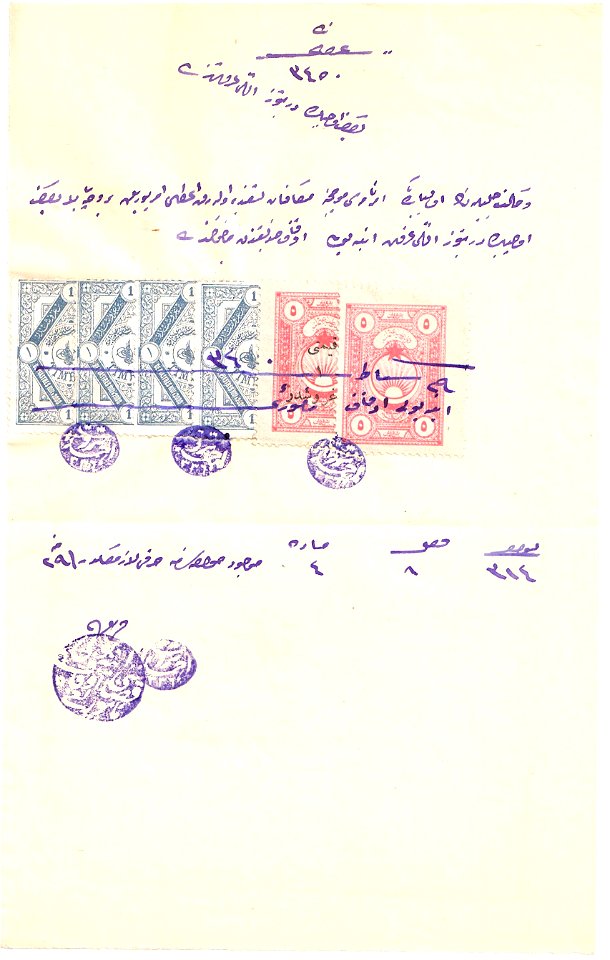 Turkey document with revenues Sul. 4737 (4), 4908, 4916