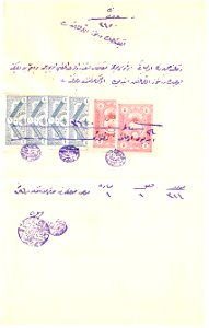 Turkey document with revenues Sul. 4737 (4), 4908, 4916
