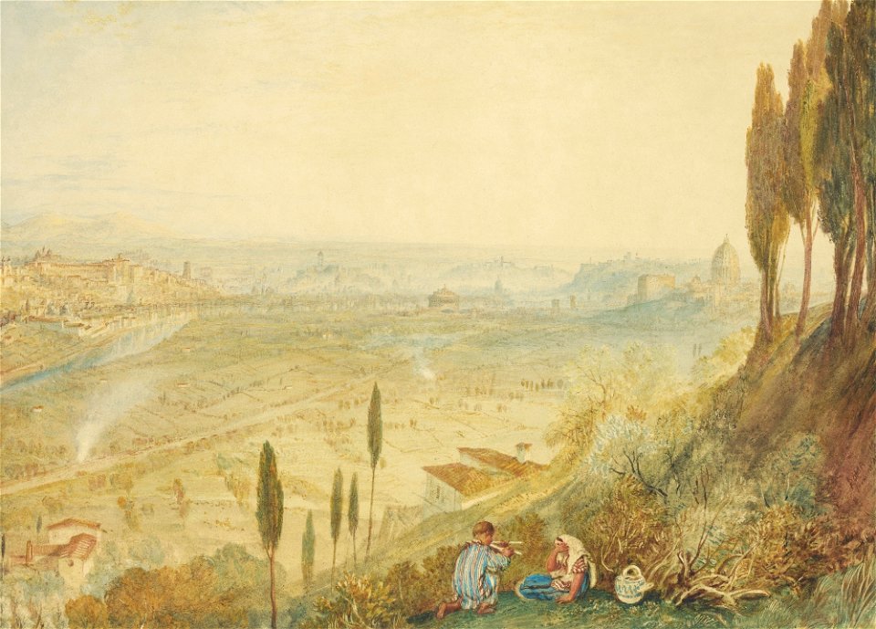J.M.W. Turner, Rome from Monte Mario, 1820, watercolor