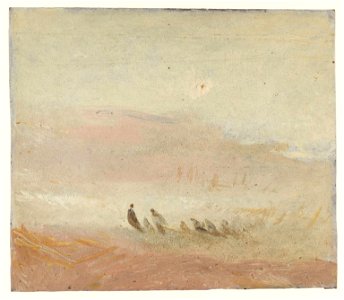 Turner - Figures on a Beach, c.1840–5, D36690. Free illustration for personal and commercial use.