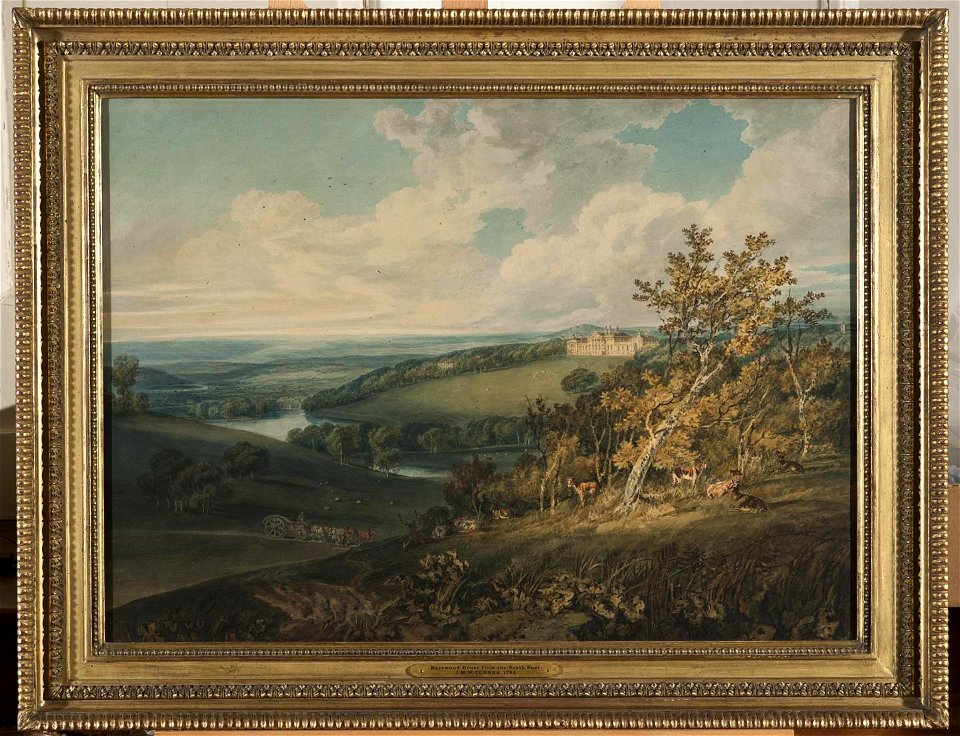 Turner - Harewood House from the South-East, 1798, 2001.2.45