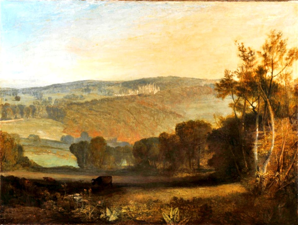 Turner - Lowther Castle, Westmorland, the Seat of the Earl of Lonsdale North-West View from Ulleswater Lanc Evening', 1810, 2013.1B.M