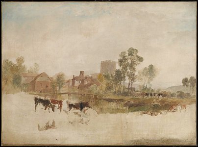 Turner - Goring Mill and Church, c.1806–7, N02704