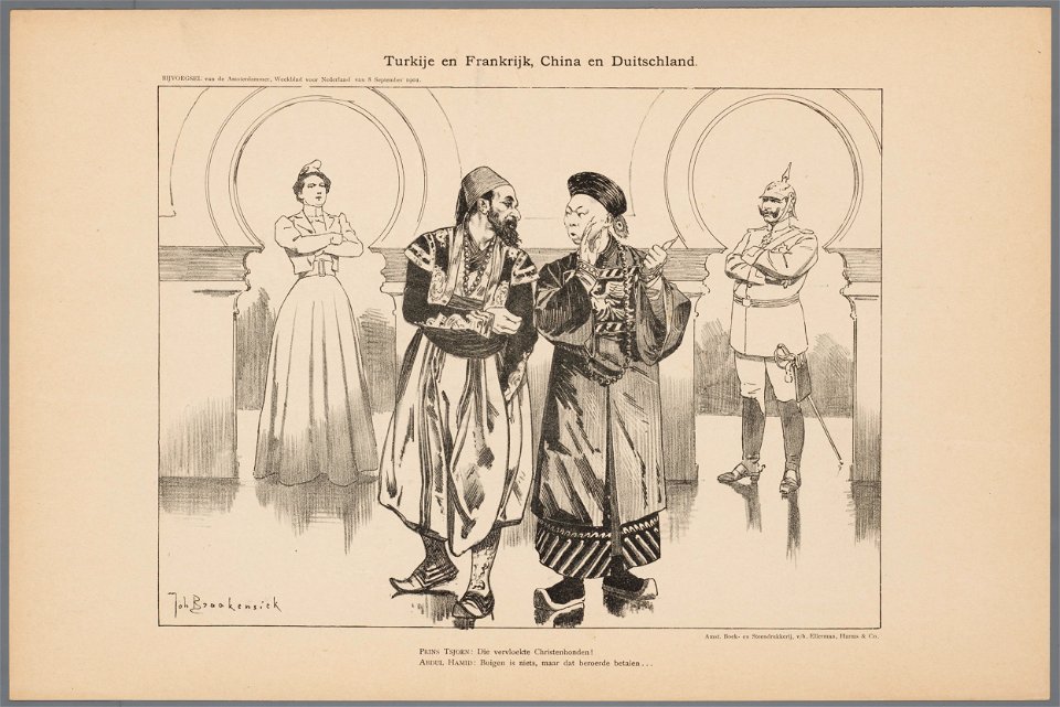 Turkije en Frankrijk, China en Duitschland, objectnr A 16447