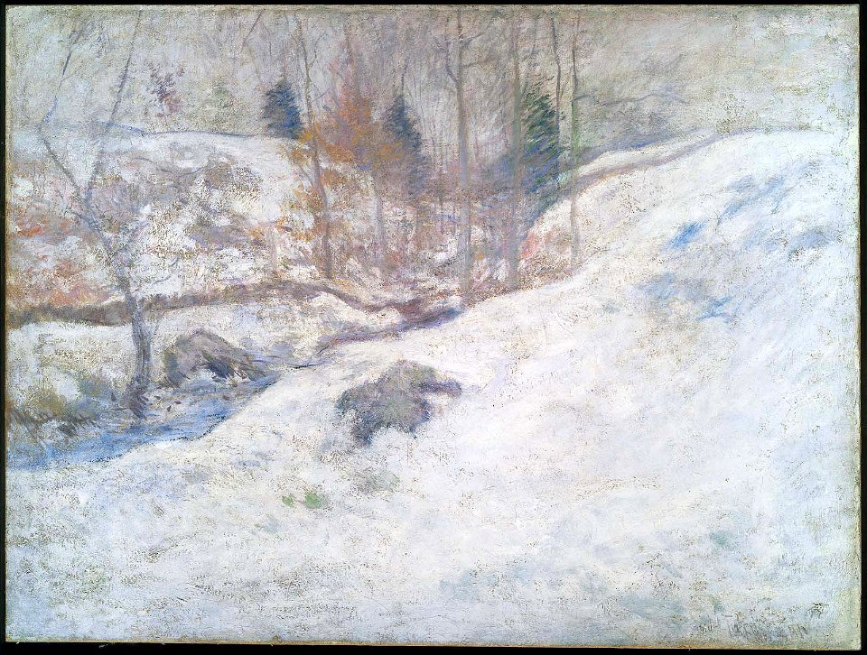 John Henry Twachtman - Brook in Winter - 07.7 - Museum of Fine Arts