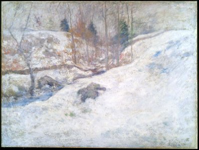 John Henry Twachtman - Brook in Winter - 07.7 - Museum of Fine Arts