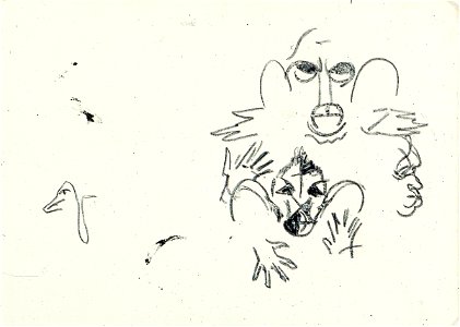 Two Caricature Heads by Theo van Doesburg Centraal Museum AB4276