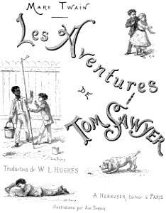 Twain - Les aventures de Tom Sawyer, trad Hughes, illust Sirouy, 1884, illust page 001