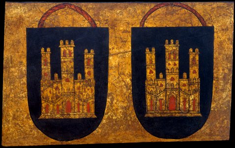 Two coats of arms with three-towered castles - Google Art Project (574451)