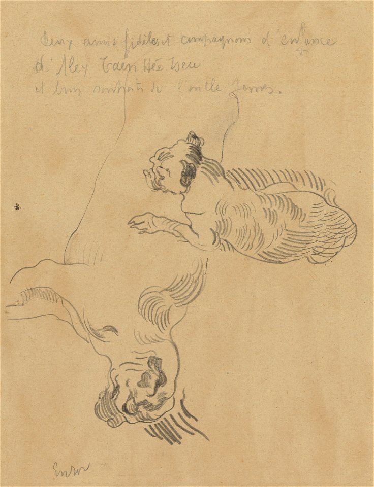 Twee honden, James Ensor, Mu.ZEE Oostende, SM000300