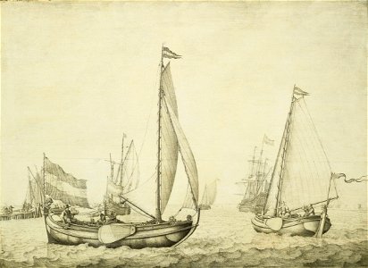 Two Dutch boeier yachts under sail RMG BHC0867