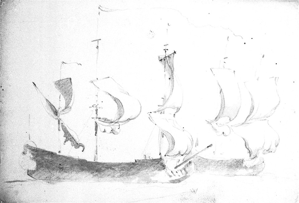 Two English ships before the wind RMG PW6902