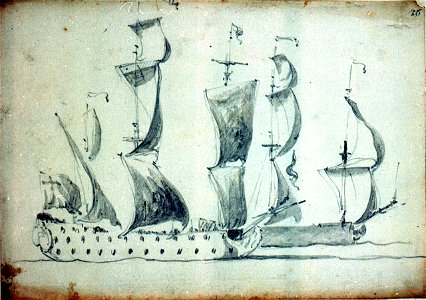 Two English ships before the wind RMG PW6904
