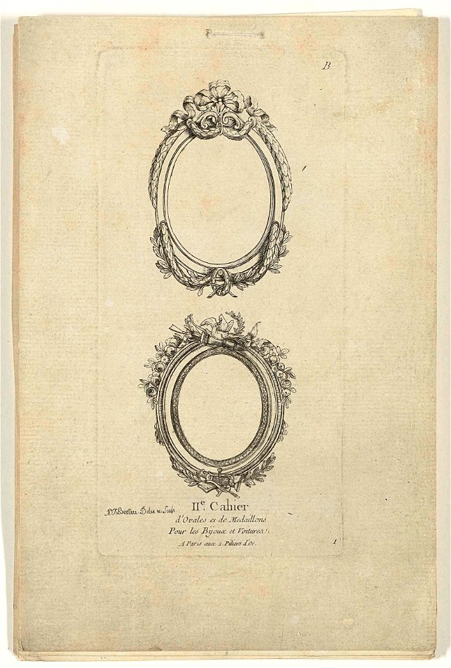 Twee ovale omlijstingen