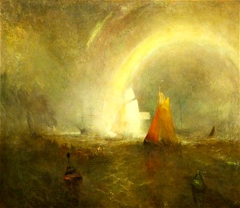 Turner - The Wreck Buoy, c.1849, WAG 310. Free illustration for personal and commercial use.