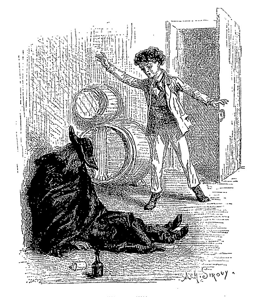 Twain - Les aventures de Tom Sawyer, trad Hughes, illust Sirouy, 1884, illust page 190