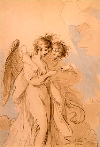 Two Angels Singing by Benjamin West, PRA