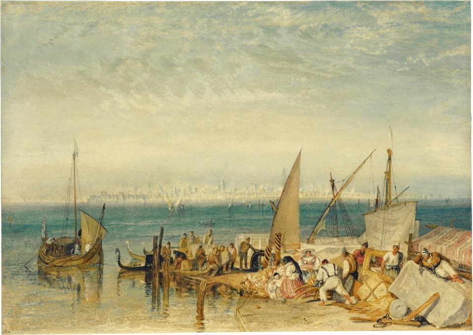 J.M.W. Turner - Venice from Fusina (1821)