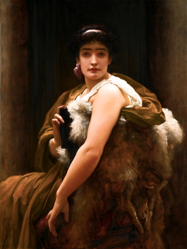 Twixt hope and fear, by Frederic Leighton