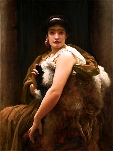 Twixt hope and fear, by Frederic Leighton