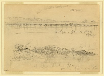 Two views of military works on the James River in 1864 LCCN2004661083