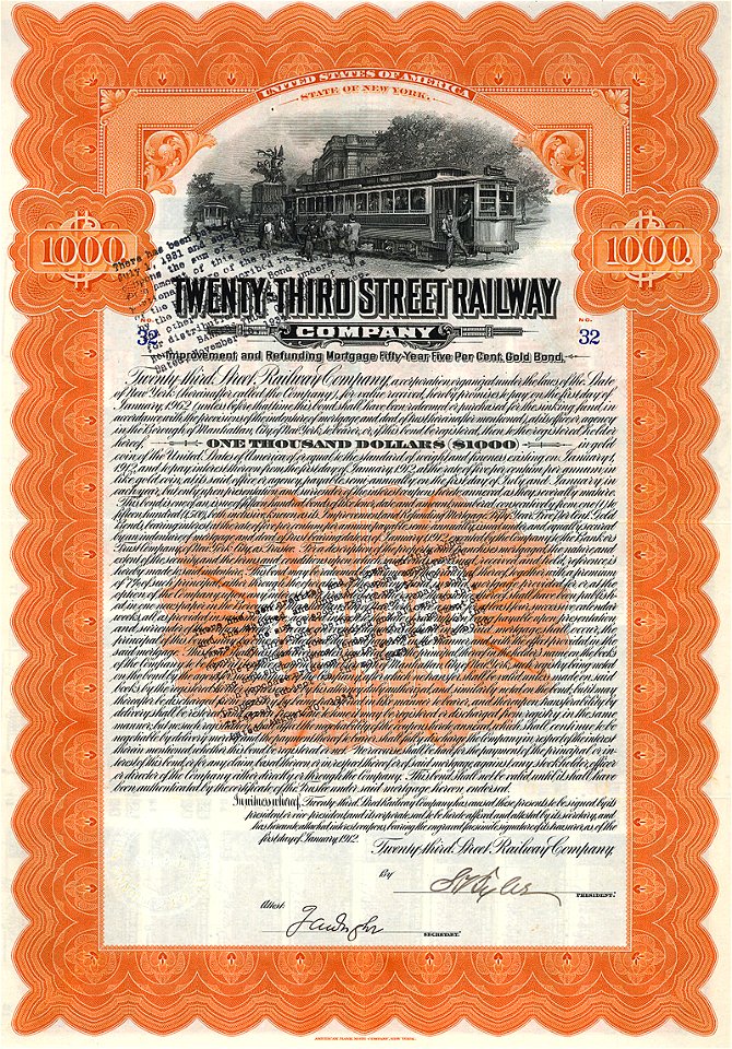 Twenty-Third Street Railway 1912