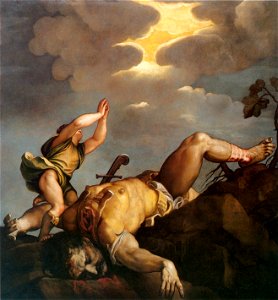 Tycjan David i Goliat