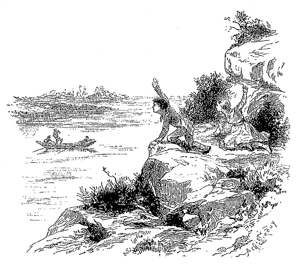 Twain - Les aventures de Tom Sawyer, trad Hughes, illust Sirouy, 1884, illust page 222