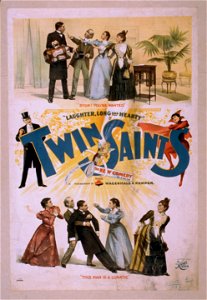 Twin saints the new comedy in 3 acts - by Frank J. Hallo & Marie Madison. LCCN2014636262