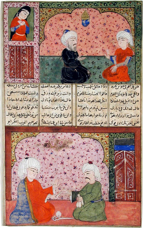 Two men in a room with decorated walls (6125070738)