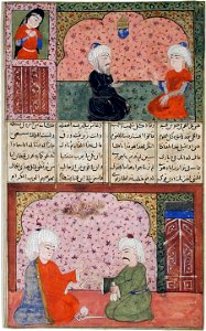 Two men in a room with decorated walls (6125070738)