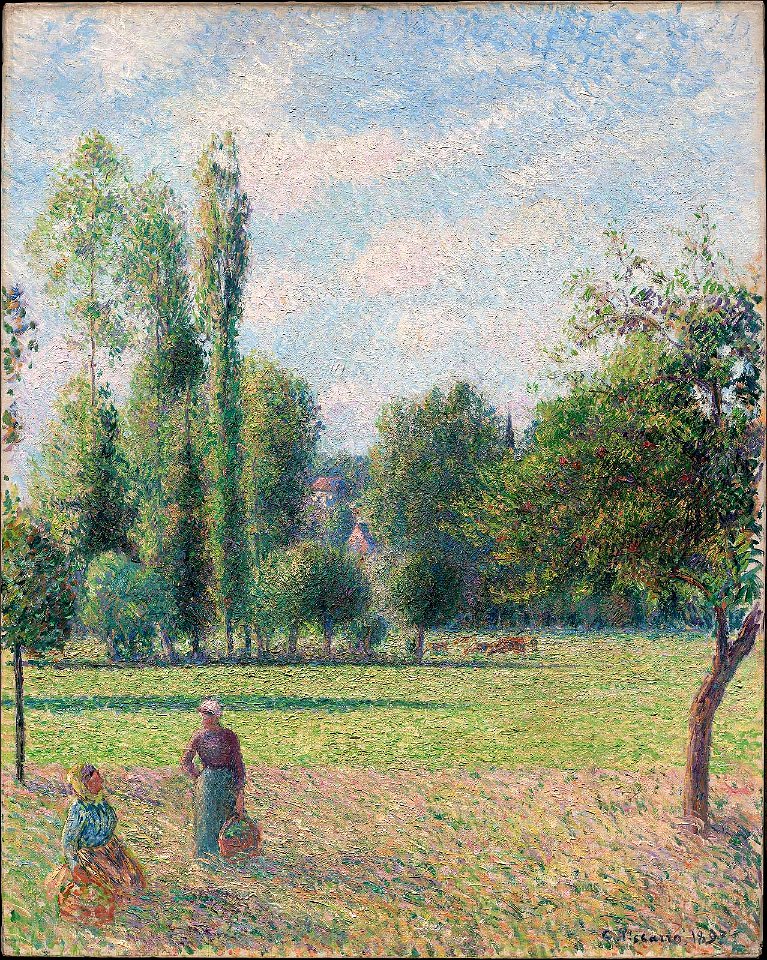 Two Peasant Women in a Meadow (Le Pré)