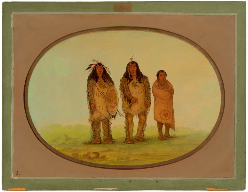 Two Nezperce Warriors and a Boy C16286