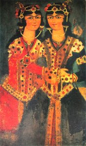 Twins (Qajar art, Art Museum of Georgia)