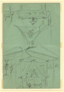 Two sketches of tent interior LCCN2004661031